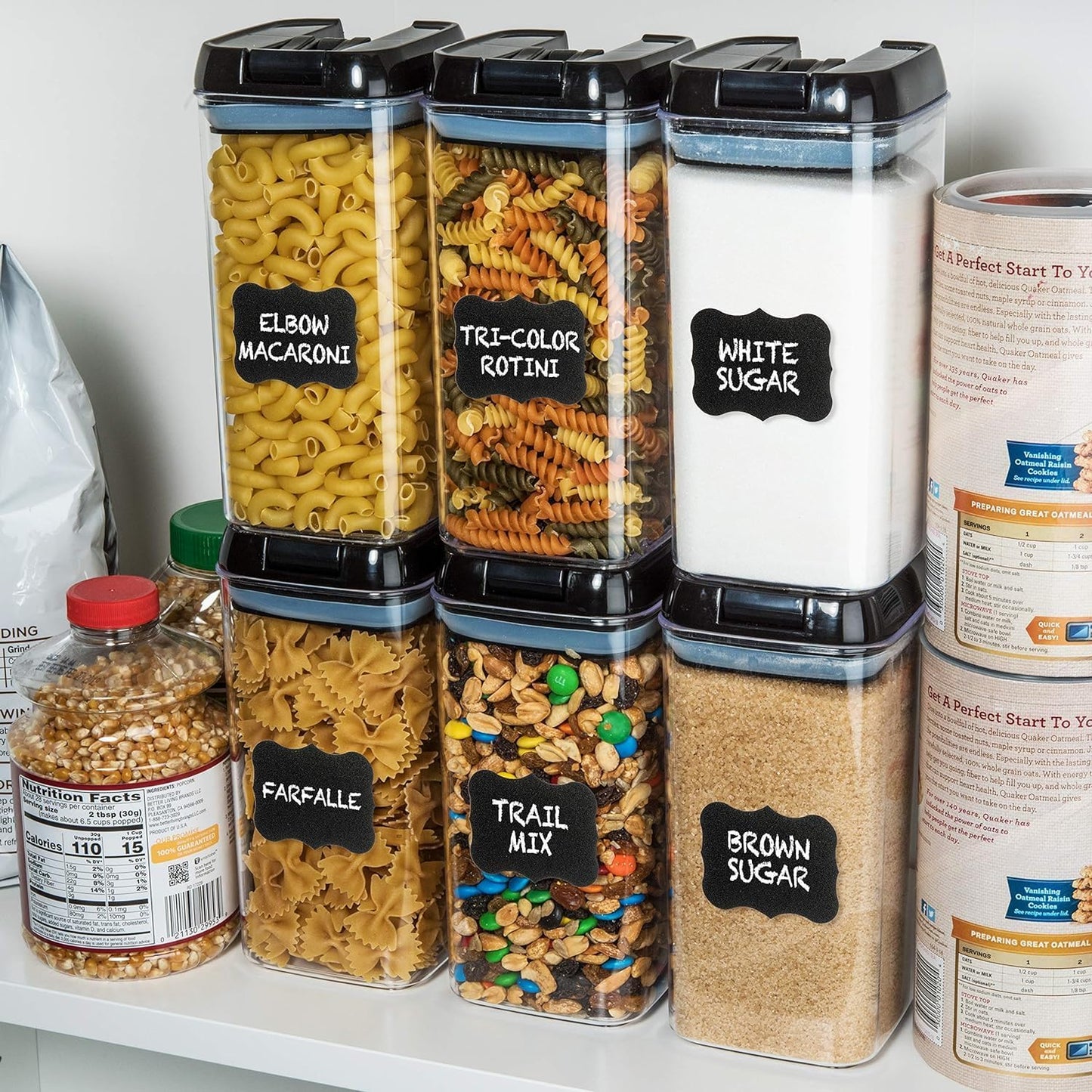 6 PC 1.2L Airtight Food Storage Containers with Lids BPA Free Plastic