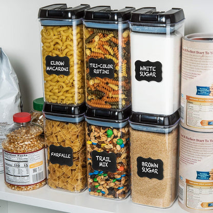 6 PC 1.2L Airtight Food Storage Containers with Lids BPA Free Plastic