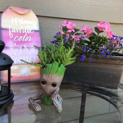 Baby Groot Pens Holder or Groot Planter Pot Perfect for Tiny Succulents 6"